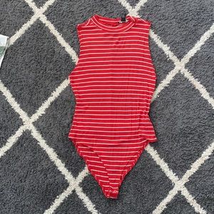 Forever 21 Striped Bodysuit